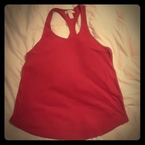 Burnt orange racetrack tank